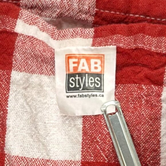 Fabstyles Buffalo Check Red White Cotton Tablecloth 50x64 Farmhouse Picnic - Picture 4 of 5